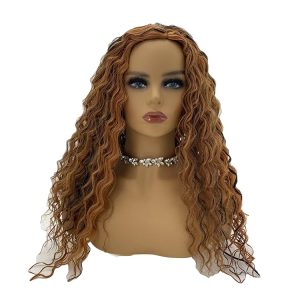 Luxurious Honey Brown Wavy 13x4 Frontal Wig: Vietnamese Sheen Hair Perfection