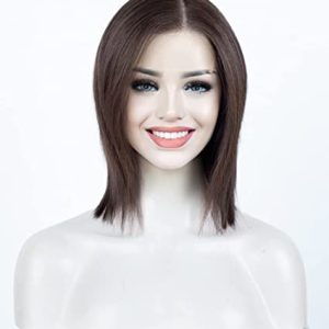 Silkbase Bob Wig in Honey Brown 12 inch Best Bob Wig