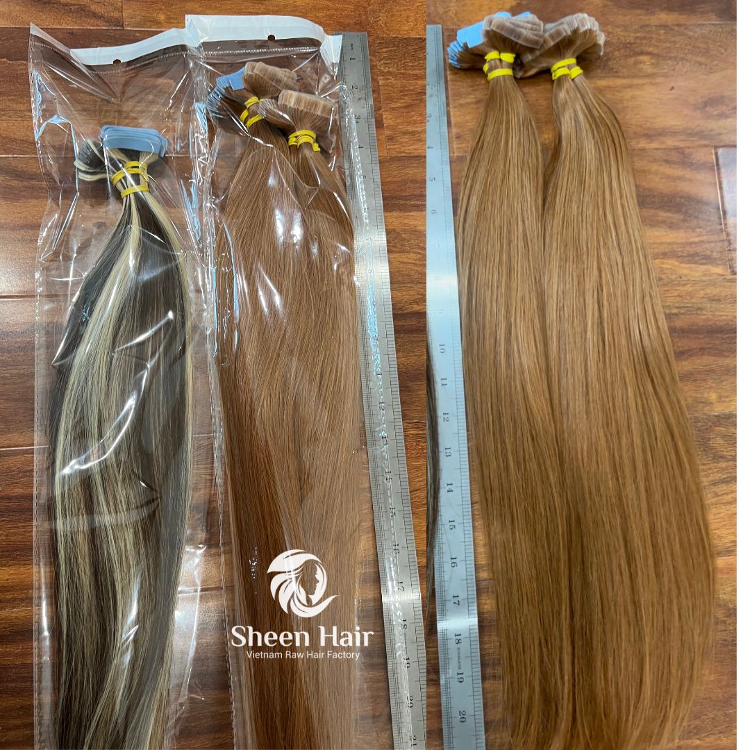 200g Tape-In Copper Ginger Human Hair Extensions – Best hair Quality, Wholesale Prices 18-24 Inch - Image 5