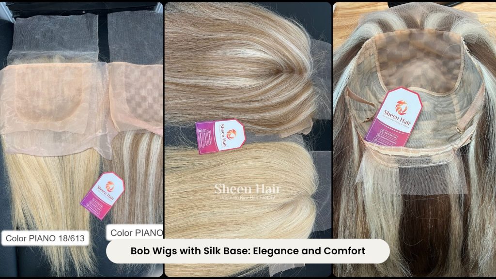 Topper Toupee and Silkbase Wig - Celebrate the 2024 Holiday Season with Confidence 6 Bob Wig Silkbase Sheen Hair Vietnam 3