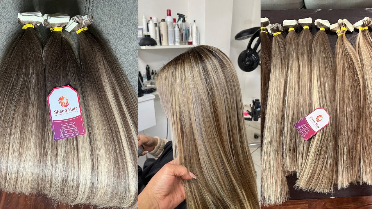 Tape-in balayage Extensions