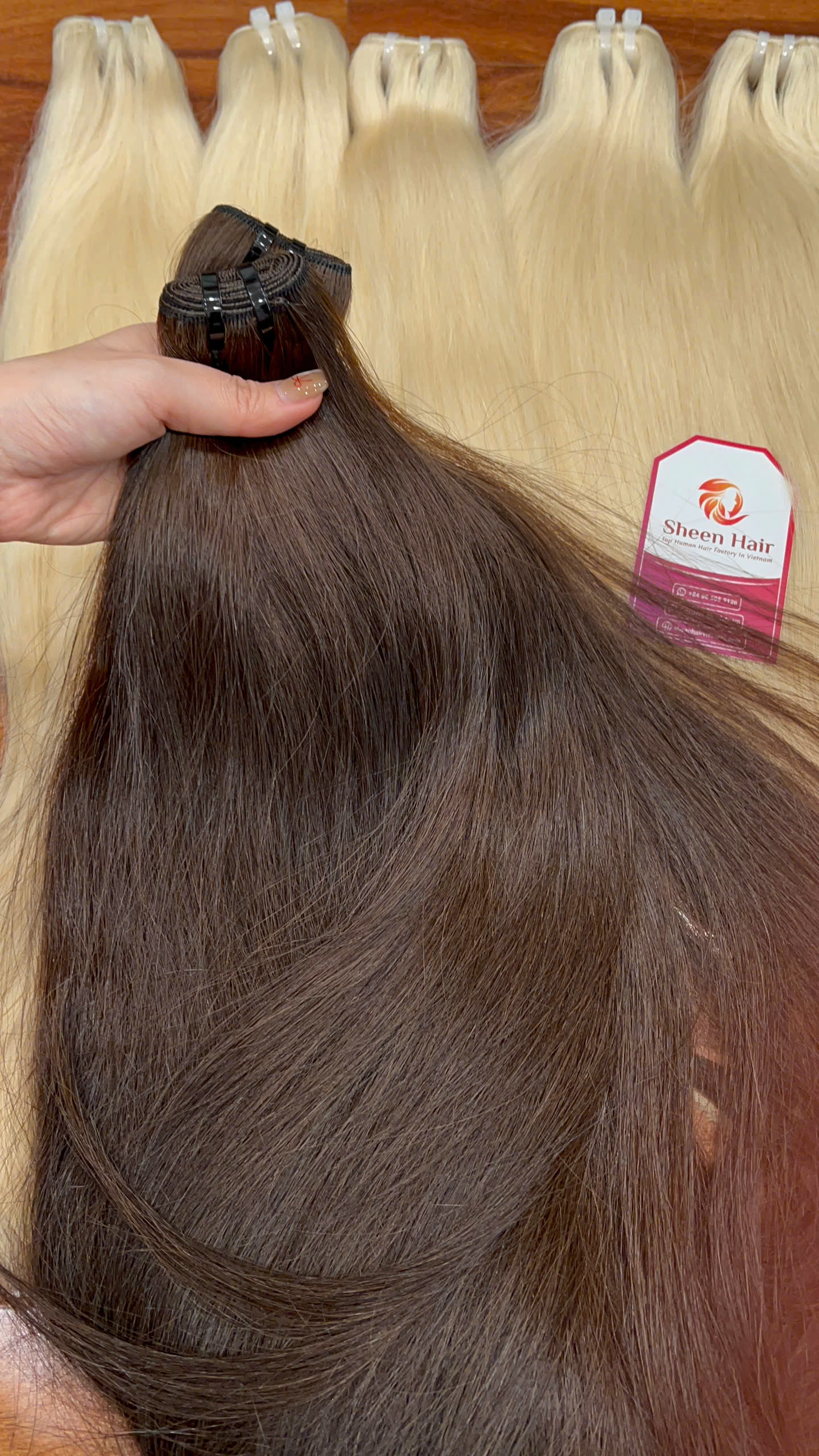 honey brown sheen hair vietnam