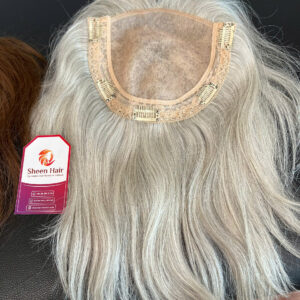 Topper grey hair 10 inch Custom-designed Sheen hair Vietnam Best hair pieces