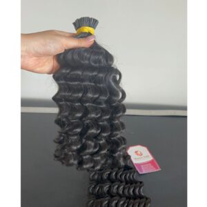 I-tip Curly Black Sheen hair Vietnam