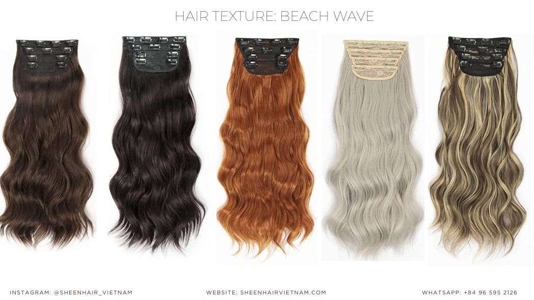 Beach wave texture with custom blonde highlights