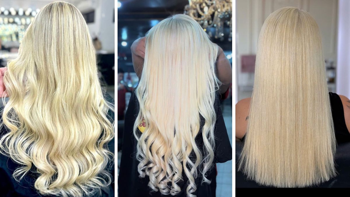 I-tip blond hair 24 in