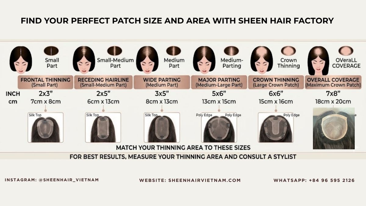 TOPPER SIZE CHART