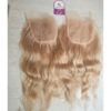 Blond closure 5x5 wholesale Closure 5x5 rubio de ondulado