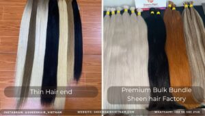 Premium Bulk hair wholesale extension de cabello natural al por mayor extensiones de cabello natural al por mayor