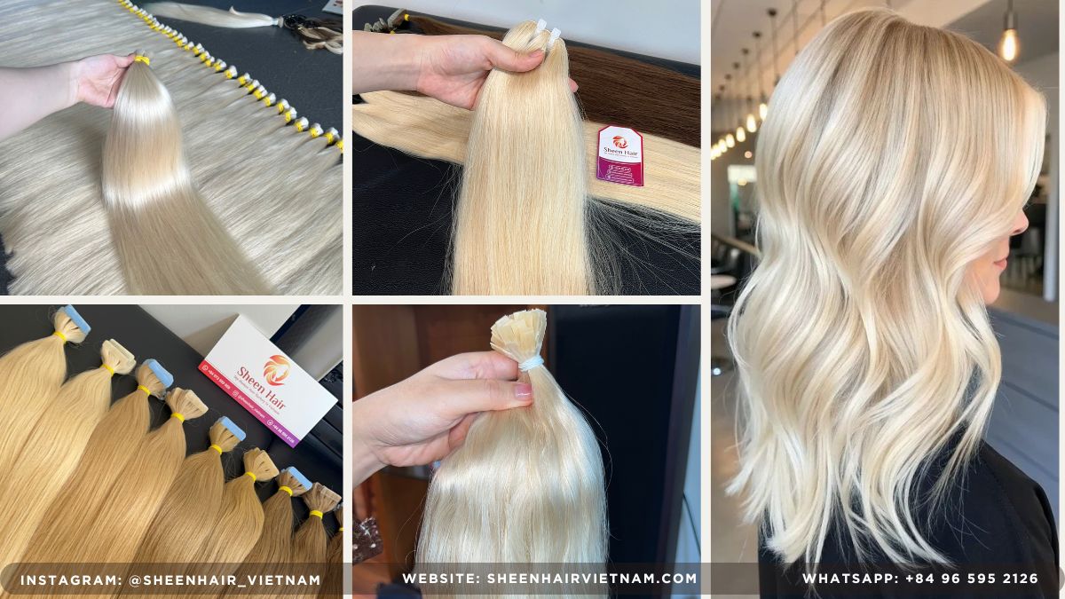 Wholesale Hair Extension Vendor Comparison - extensions in blond hair for EU market
