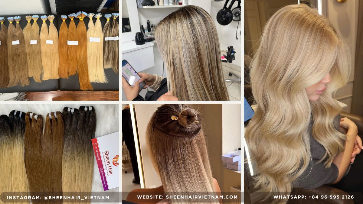 Top hair extension Tape-in machine weft