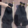 Machine Weft Bundle Black Hair Trama de Cabelo Preto em Tecido