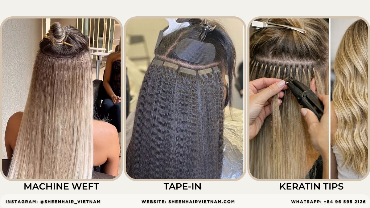 Highest ROI Hair Extension Method WEFT TAPE KERATIN Extensão de cabelo com maior ROI