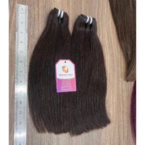 Sheen Hair Vietnam premium 12-inch Machine Weft Brown Hair Extensions in Color #2.