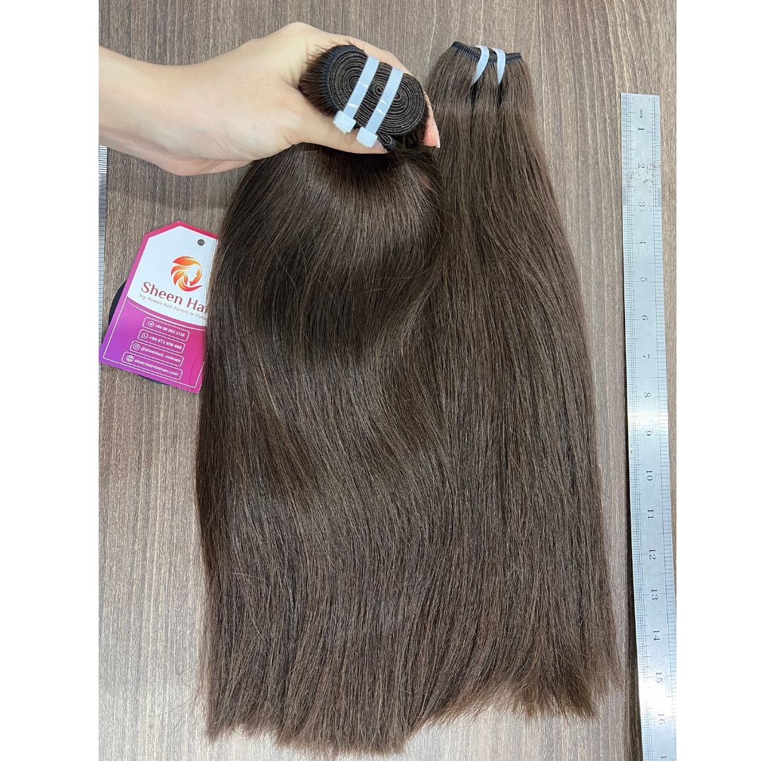 Machine Weft Brown Hair color #4: 7 Masterful Ways Pure Factory Quality Transforms Your Hair Empire 9 Machine Weft Brown Hair color #4