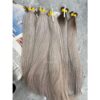 Extension de cabello ombré cenizo - 24 pulgadas - Best custom silver color 5 Ombré-Haarverlängerungen in Silber