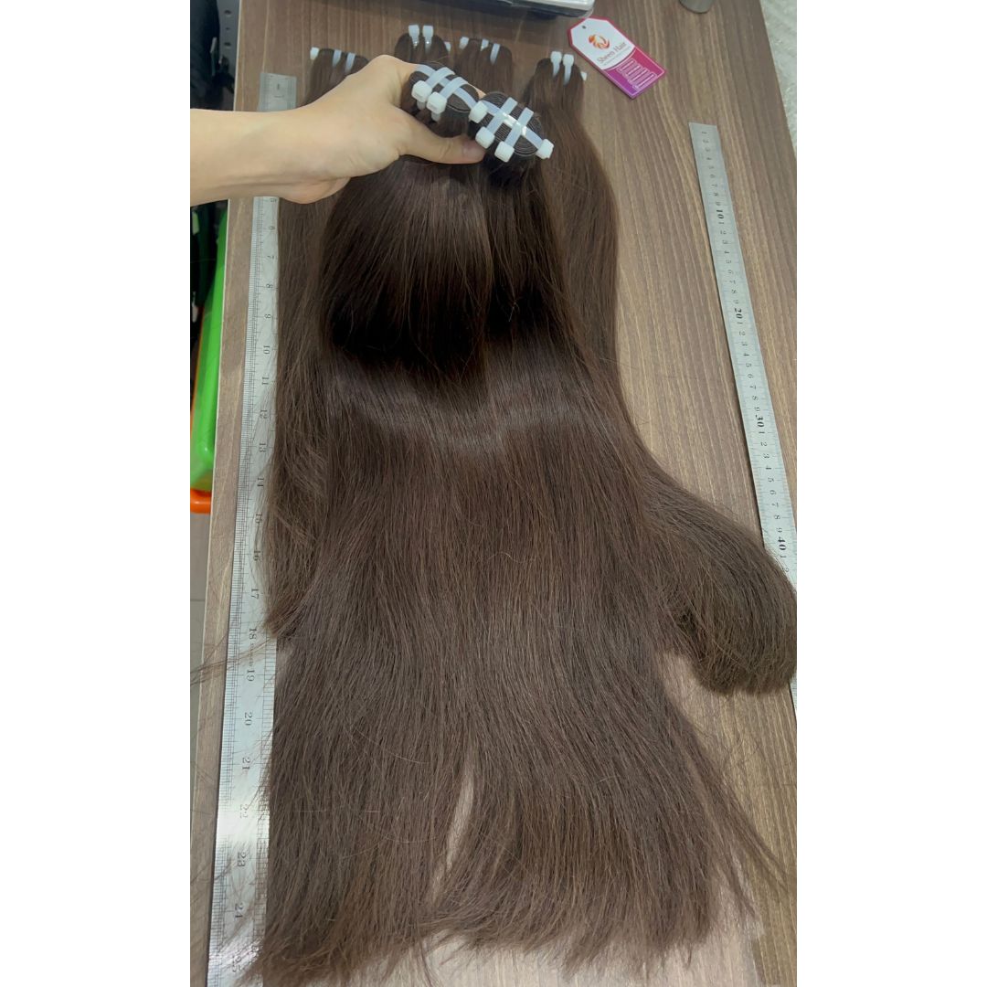 Machine Weft Bundles in Medium Brown #4: 5 Powerful Reasons Salons Need This Classic Shade 6 Machine weft bundles medium brown